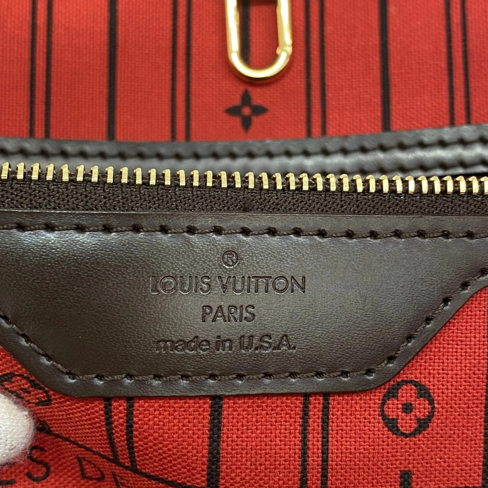 LOUIS VUITTON Brown Damier Neverfull MM Tote Bag - Picture 5 of 11